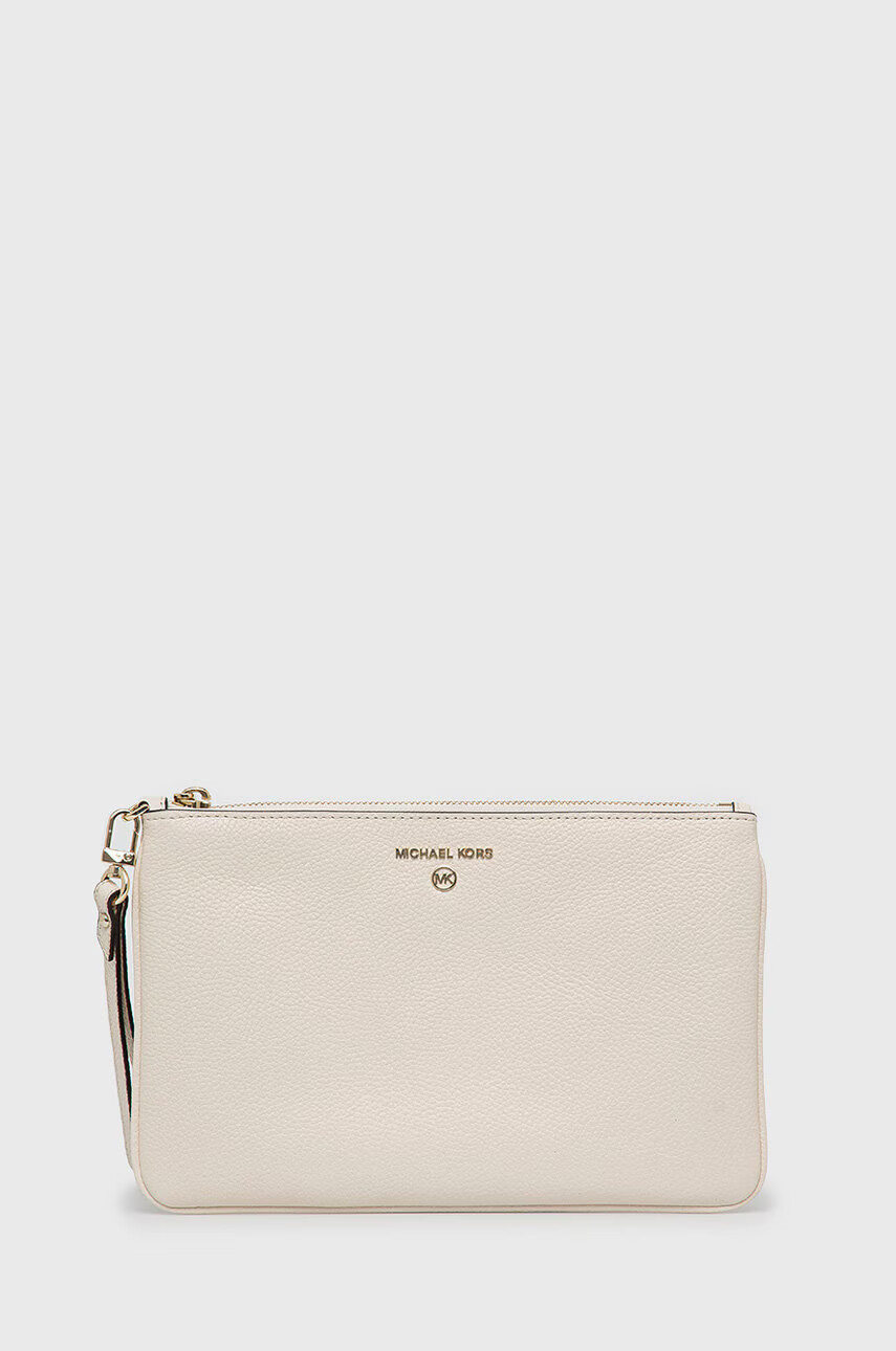 MICHAEL Michael Kors Кожен клъч дамски в бежово - Pepit.bg