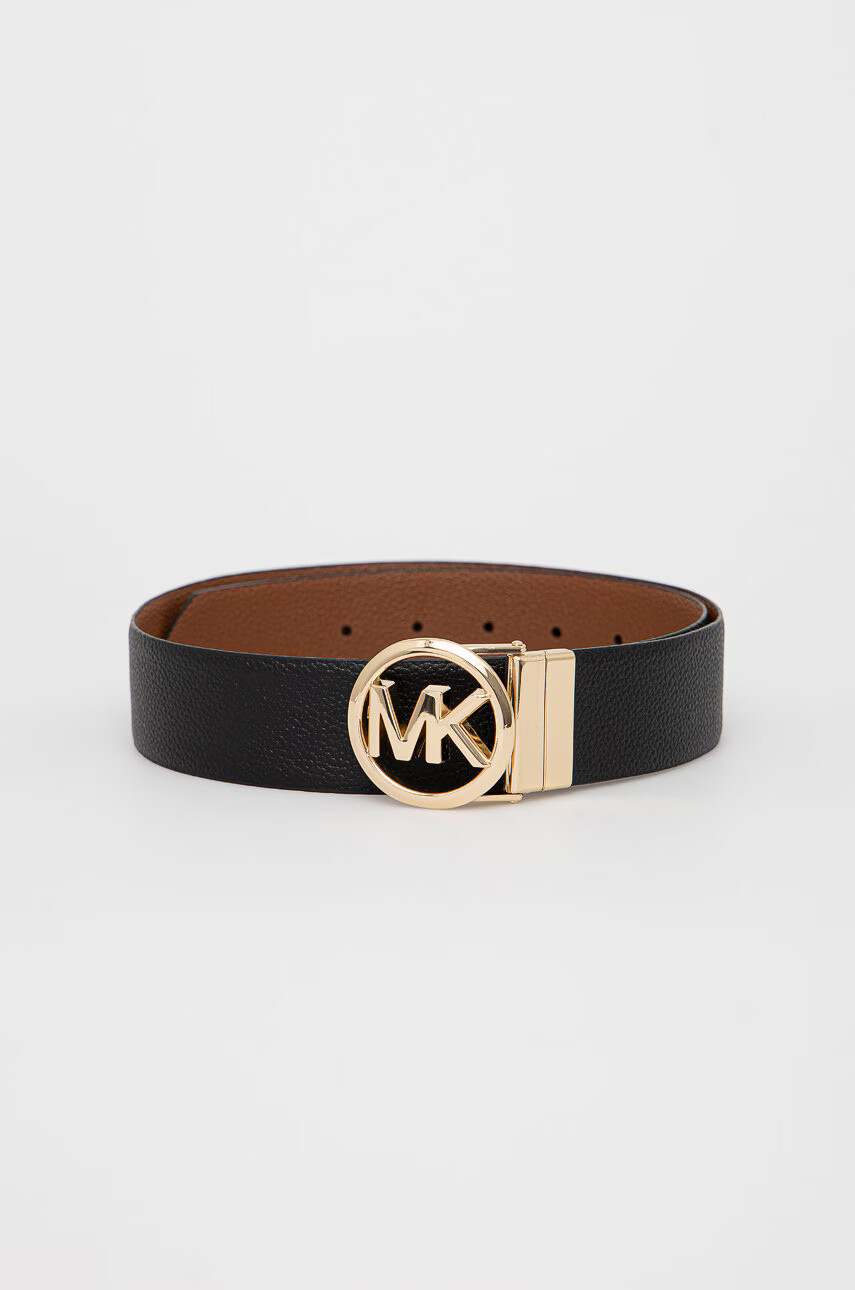 MICHAEL Michael Kors Кожен колан с две лица дамски в черно - Pepit.bg