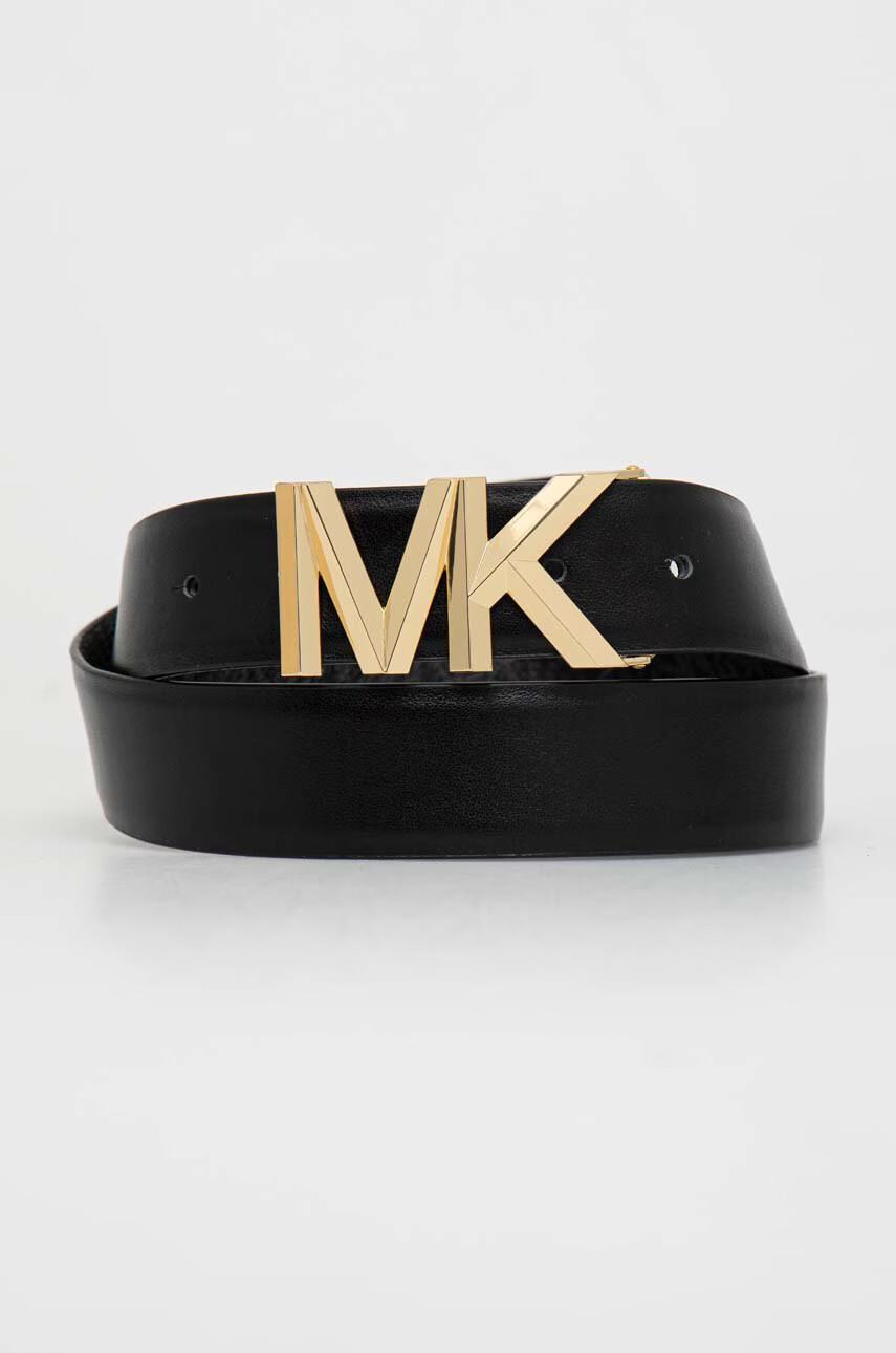 MICHAEL Michael Kors Кожен колан с две лица дамски в черно - Pepit.bg