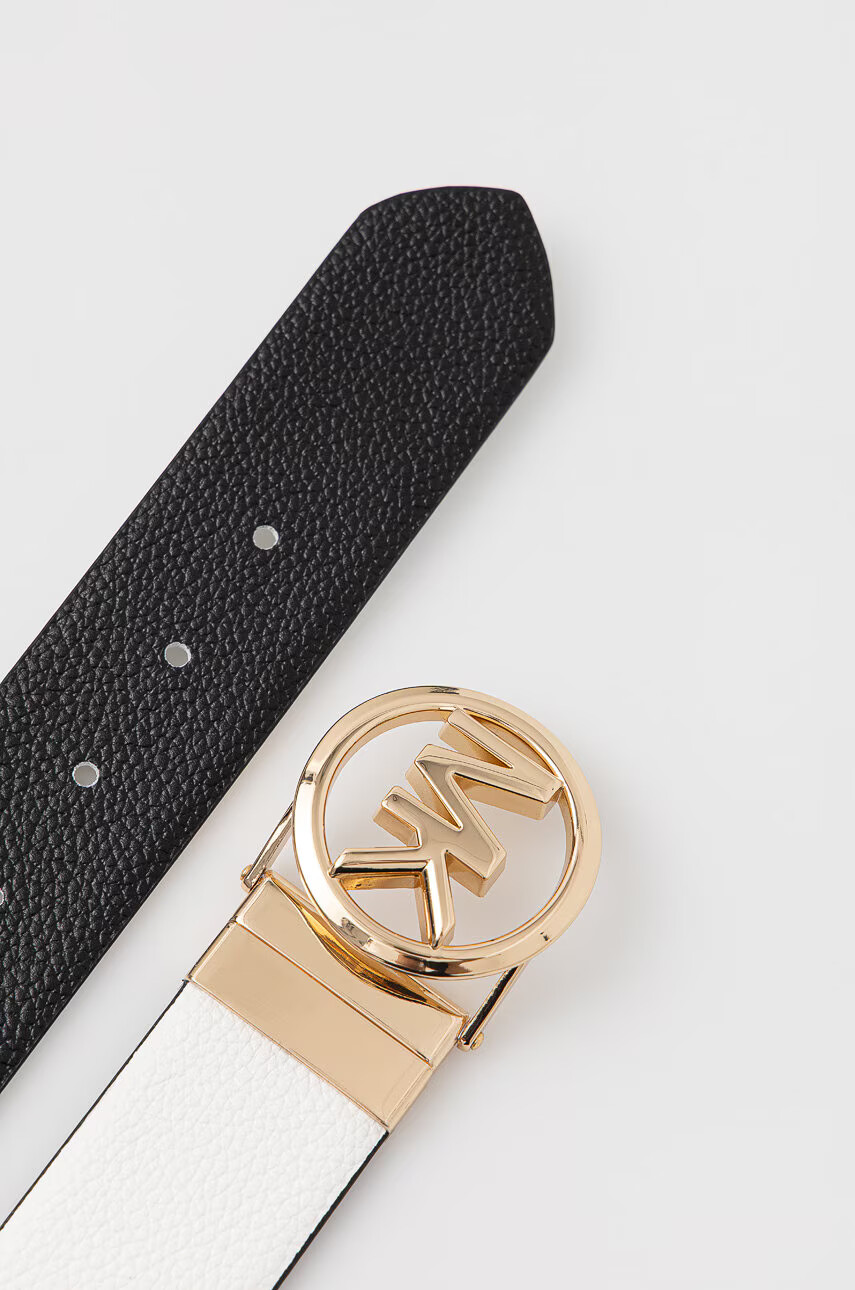 MICHAEL Michael Kors Кожен колан с две лица дамски в бяло - Pepit.bg