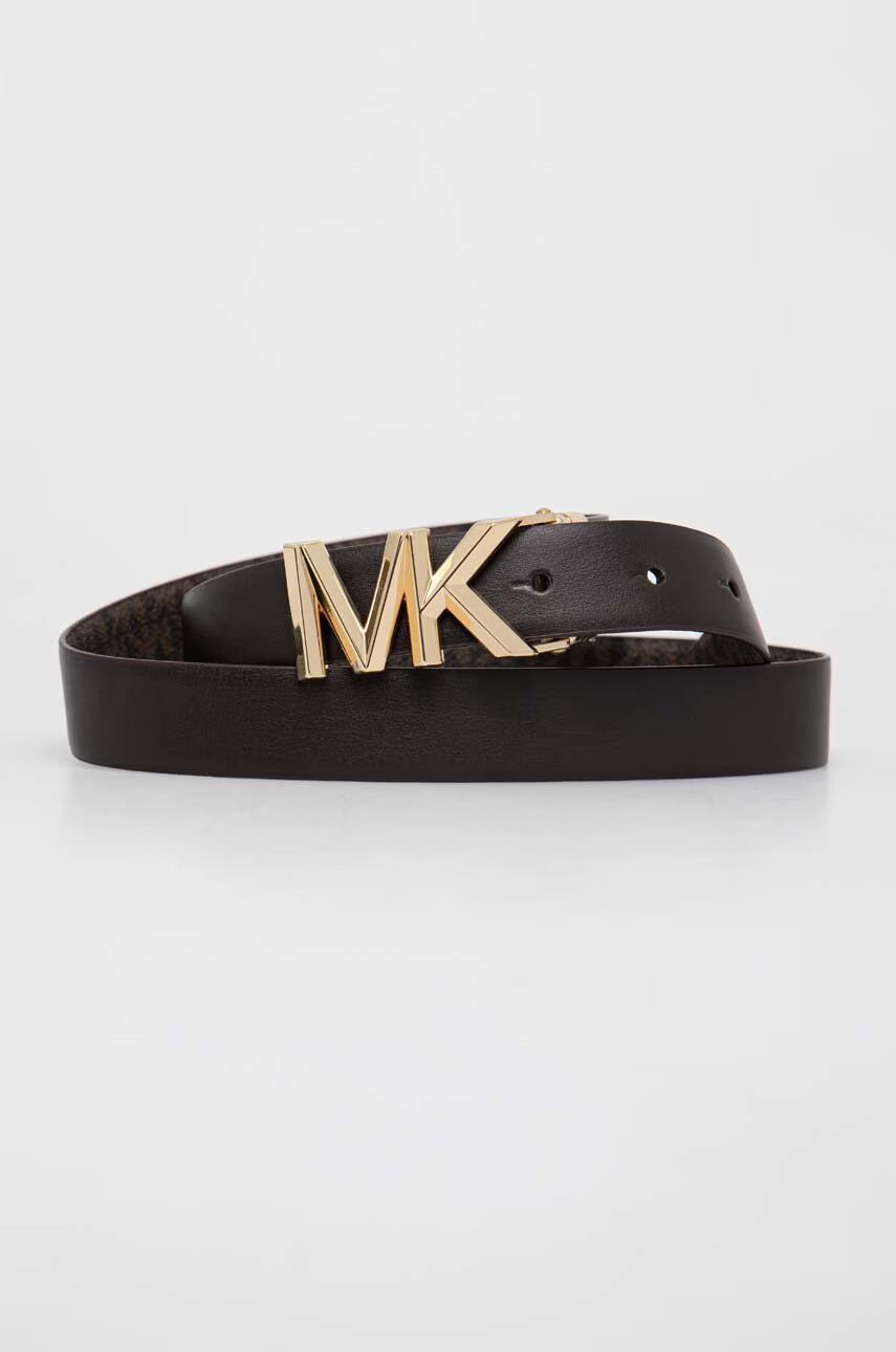 MICHAEL Michael Kors Кожен колан с две лица дамски в кафяво - Pepit.bg