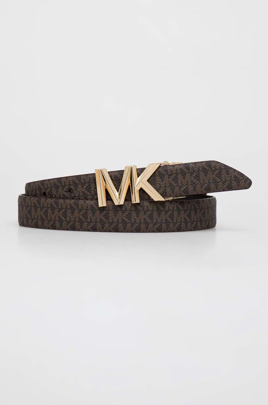 MICHAEL Michael Kors Кожен колан с две лица дамски в кафяво - Pepit.bg