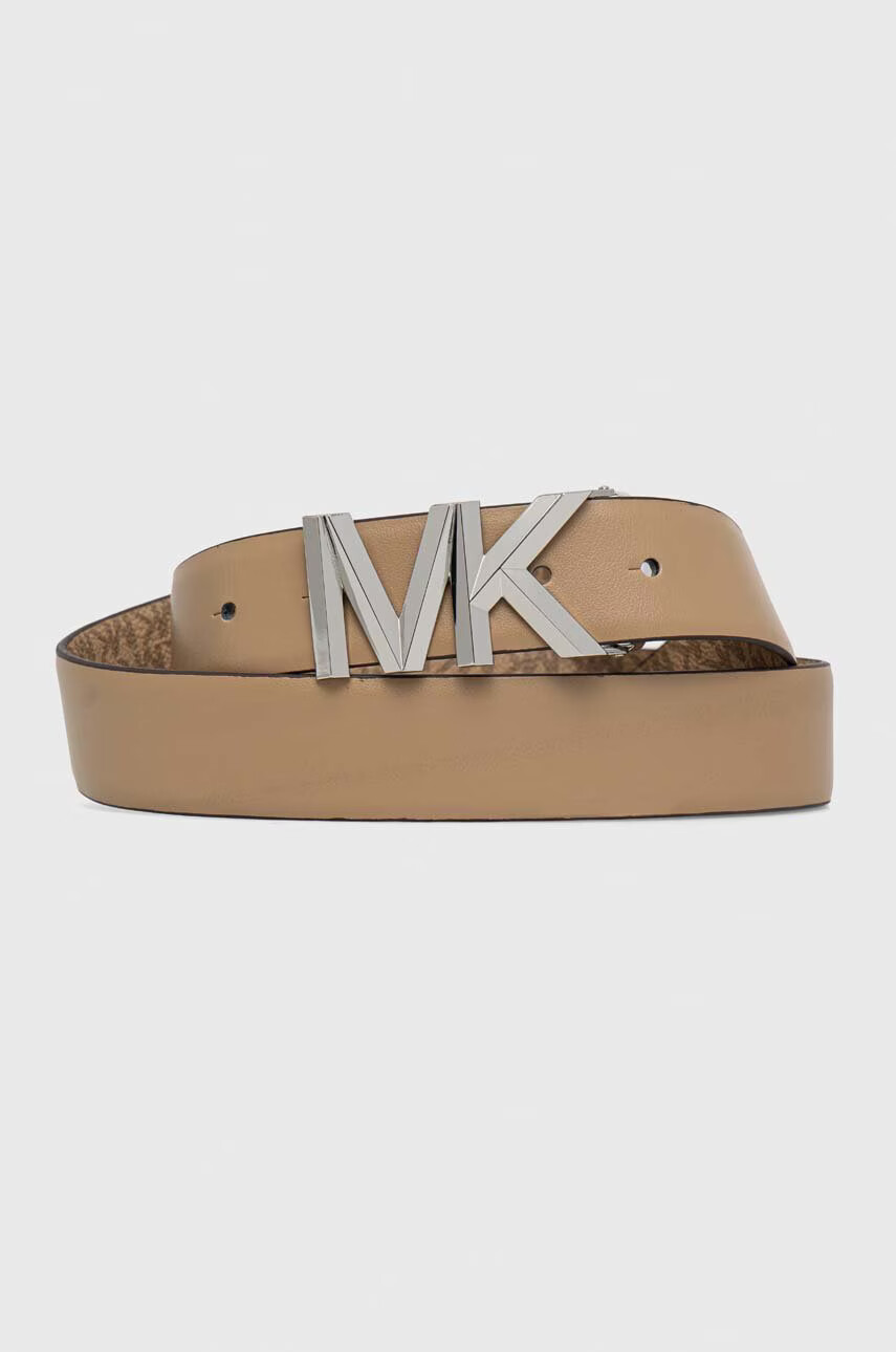 MICHAEL Michael Kors Кожен колан с две лица дамски в бяло - Pepit.bg