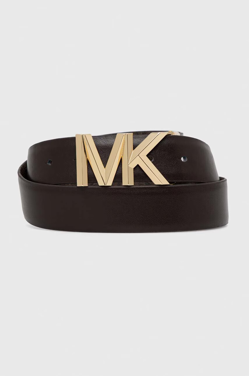 MICHAEL Michael Kors Кожен колан с две лица дамски в кафяво - Pepit.bg