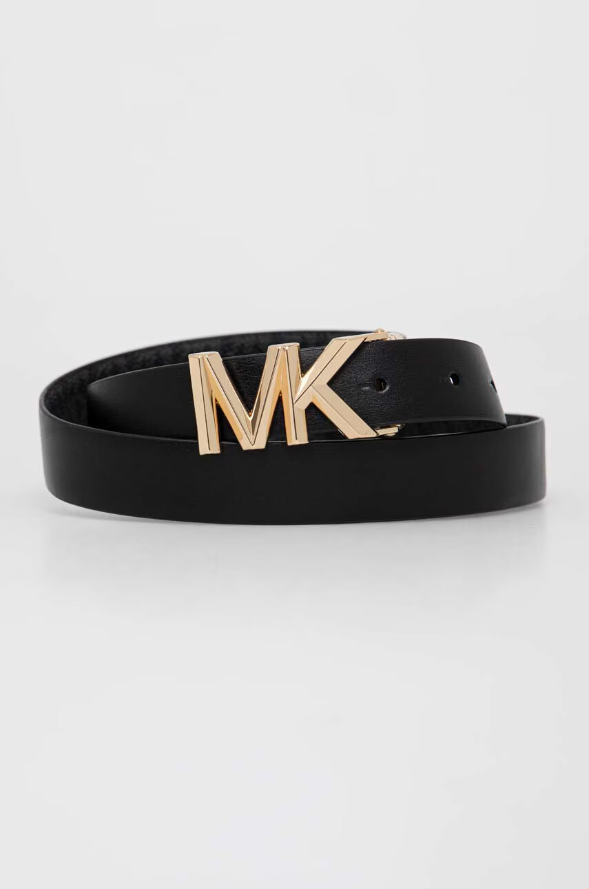 MICHAEL Michael Kors Кожен колан с две лица дамски в черно - Pepit.bg
