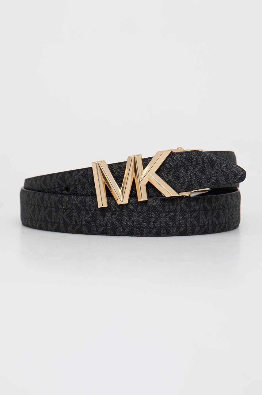 MICHAEL Michael Kors Кожен колан с две лица дамски в черно - Pepit.bg