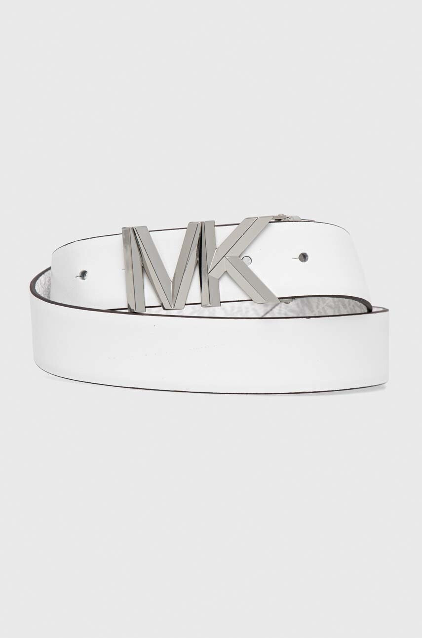 MICHAEL Michael Kors Кожен колан с две лица дамски в бяло - Pepit.bg