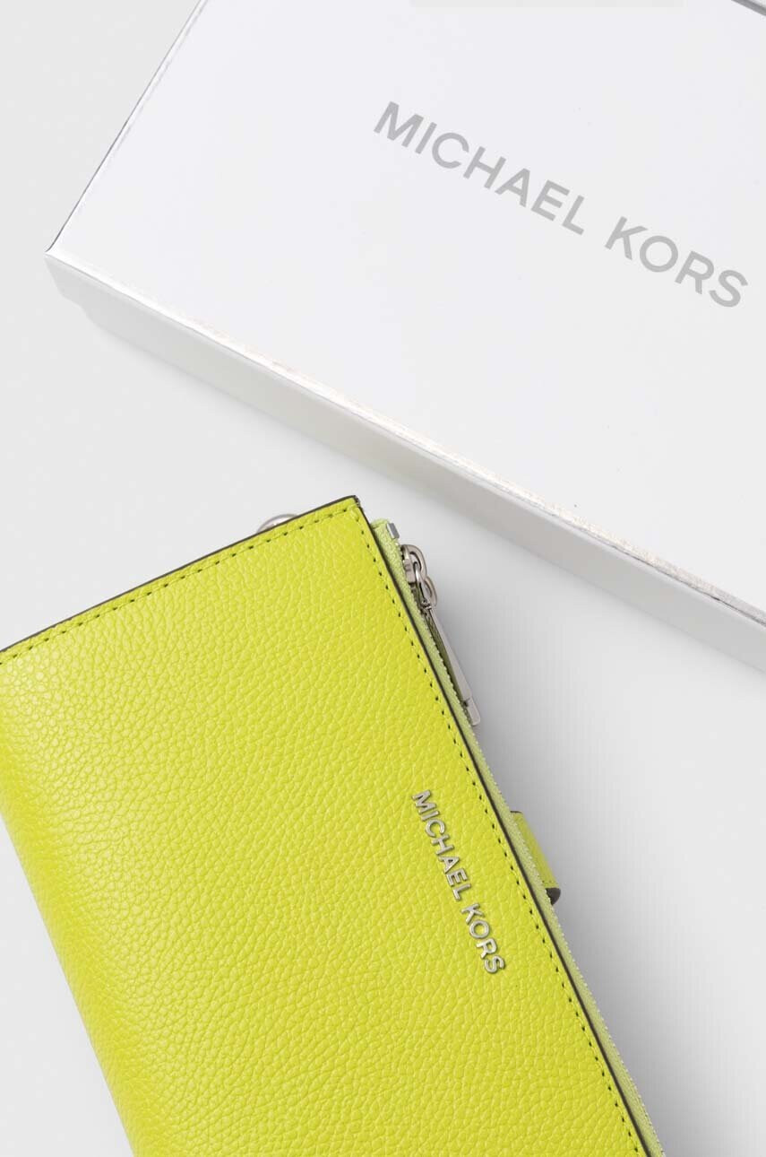 MICHAEL Michael Kors Кожен портфейл дамски в зелено - Pepit.bg