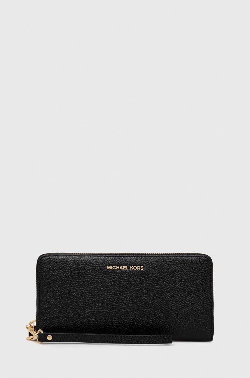 MICHAEL Michael Kors Кожен портфейл дамски в черно - Pepit.bg