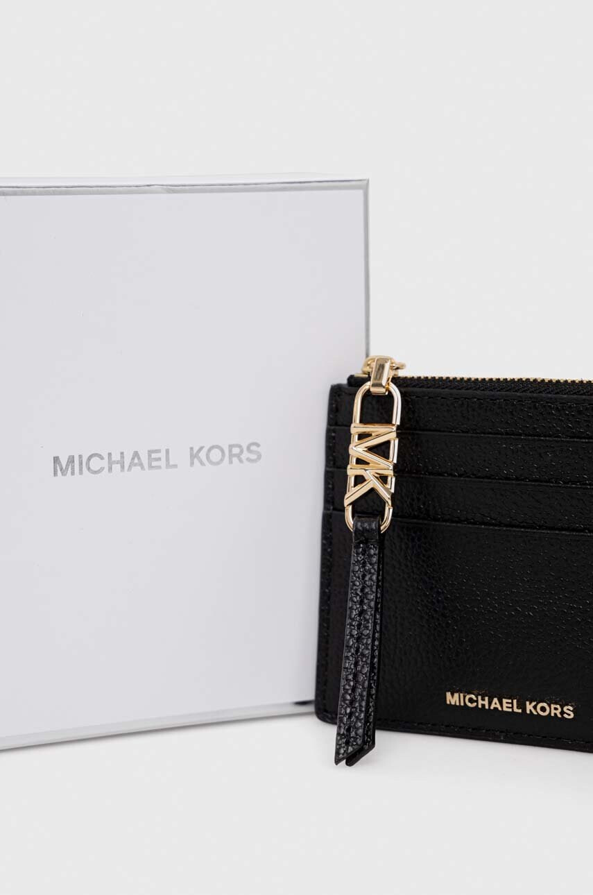 MICHAEL Michael Kors Кожен портфейл дамски в черно - Pepit.bg