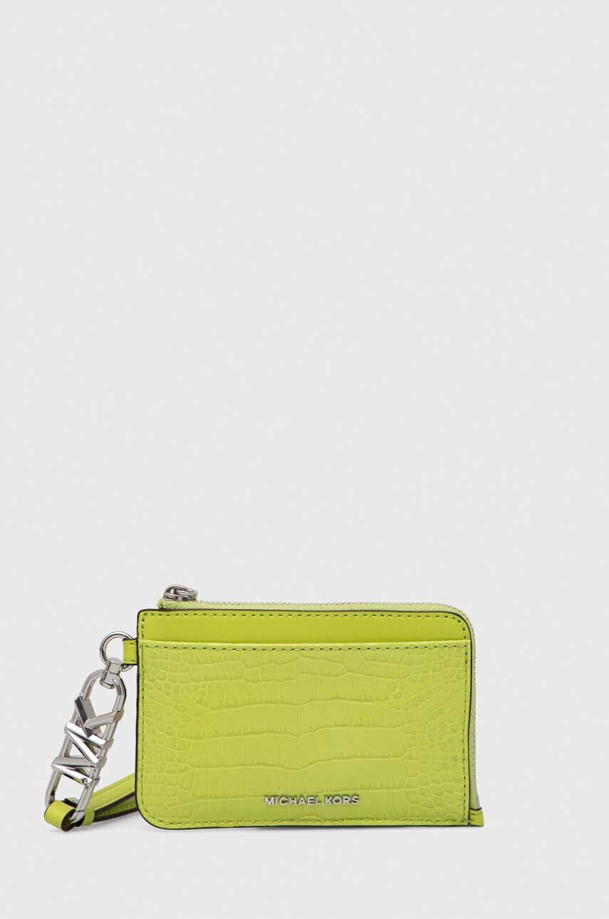 MICHAEL Michael Kors Кожен портфейл дамски в зелено - Pepit.bg