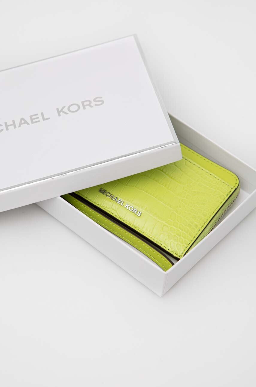 MICHAEL Michael Kors Кожен портфейл дамски в зелено - Pepit.bg