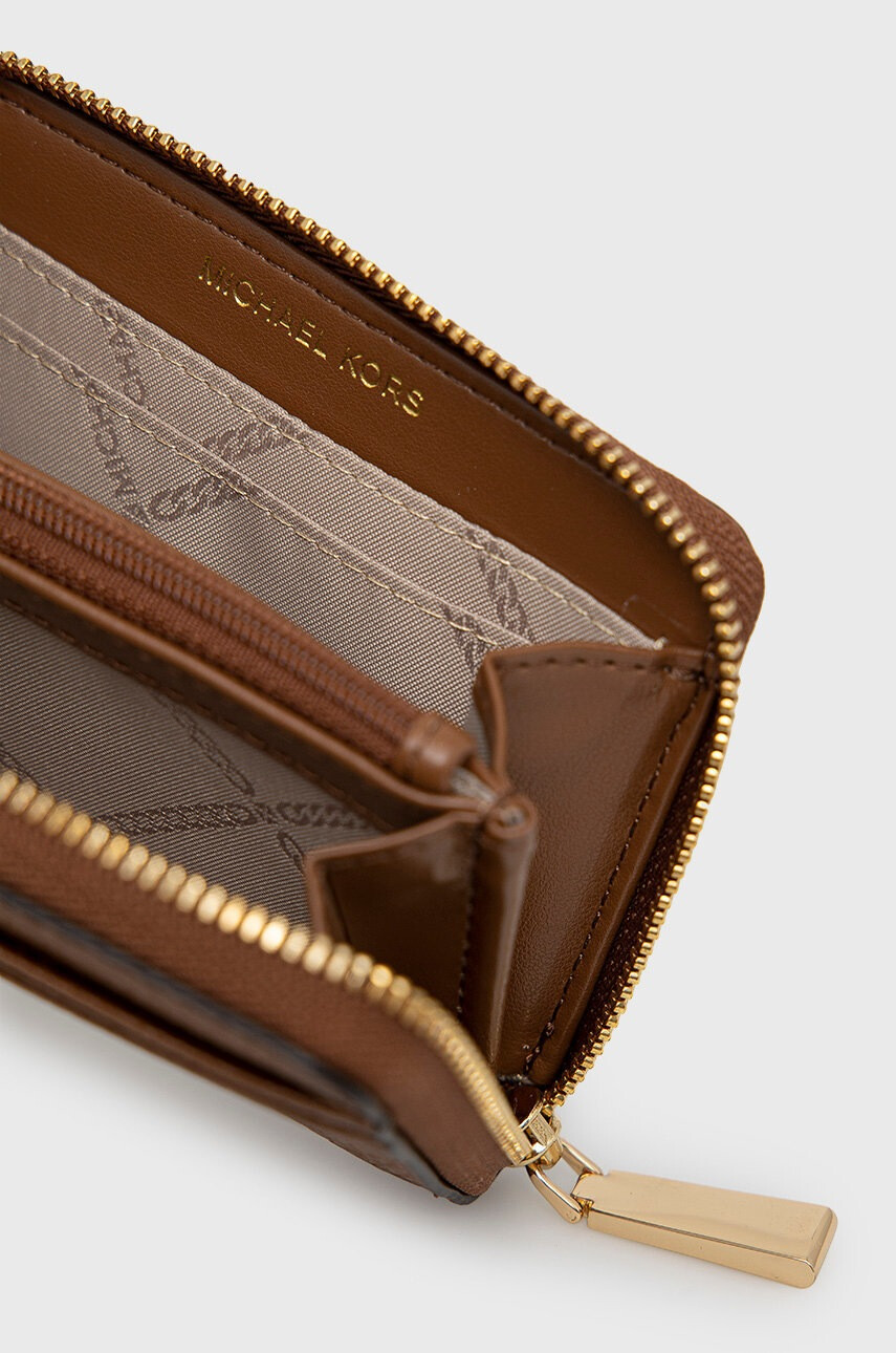 MICHAEL Michael Kors Кожен портфейл дамски в кафяво - Pepit.bg