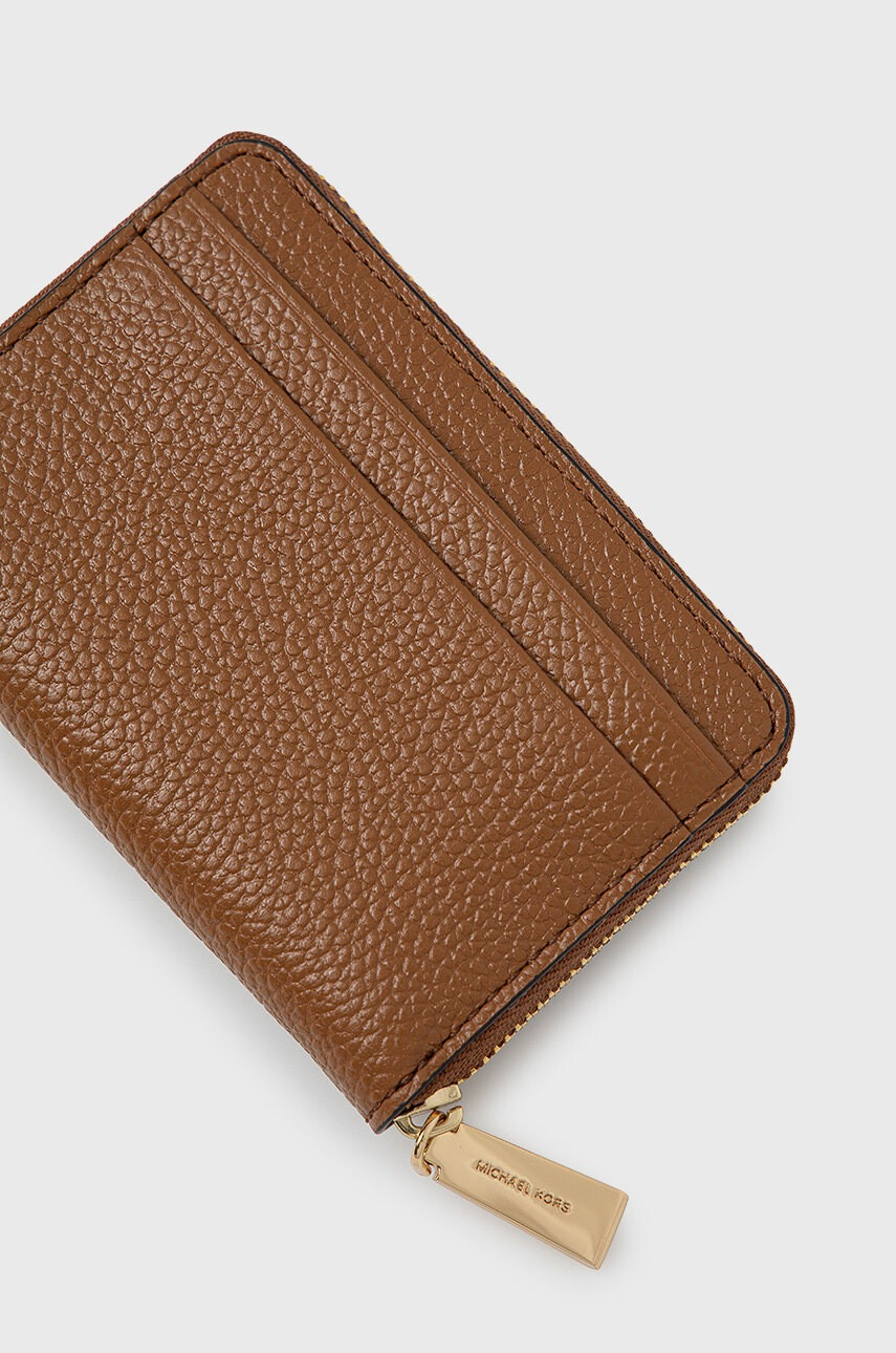 MICHAEL Michael Kors Кожен портфейл дамски в кафяво - Pepit.bg