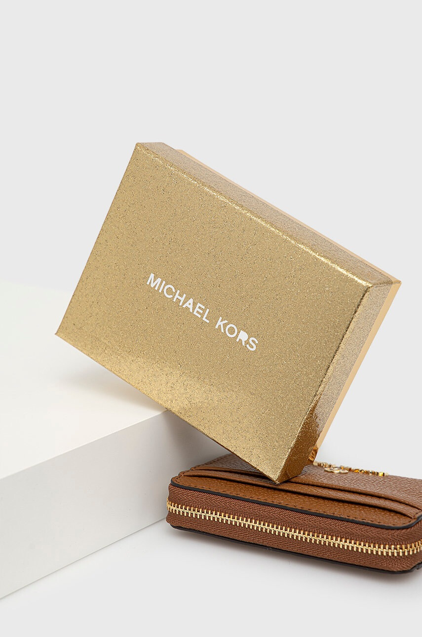 MICHAEL Michael Kors Кожен портфейл дамски в кафяво - Pepit.bg