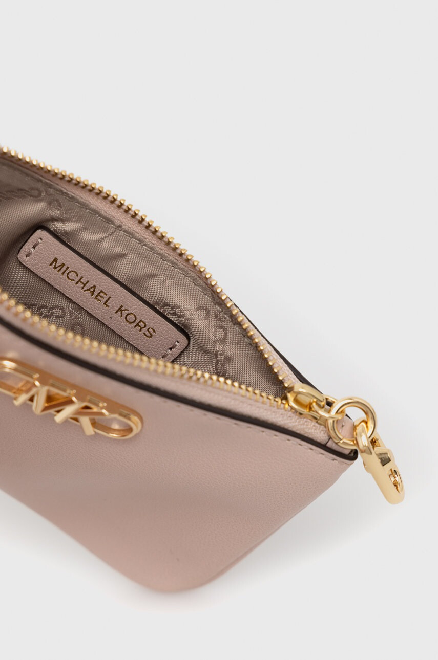MICHAEL Michael Kors Кожен портфейл дамски в розово - Pepit.bg