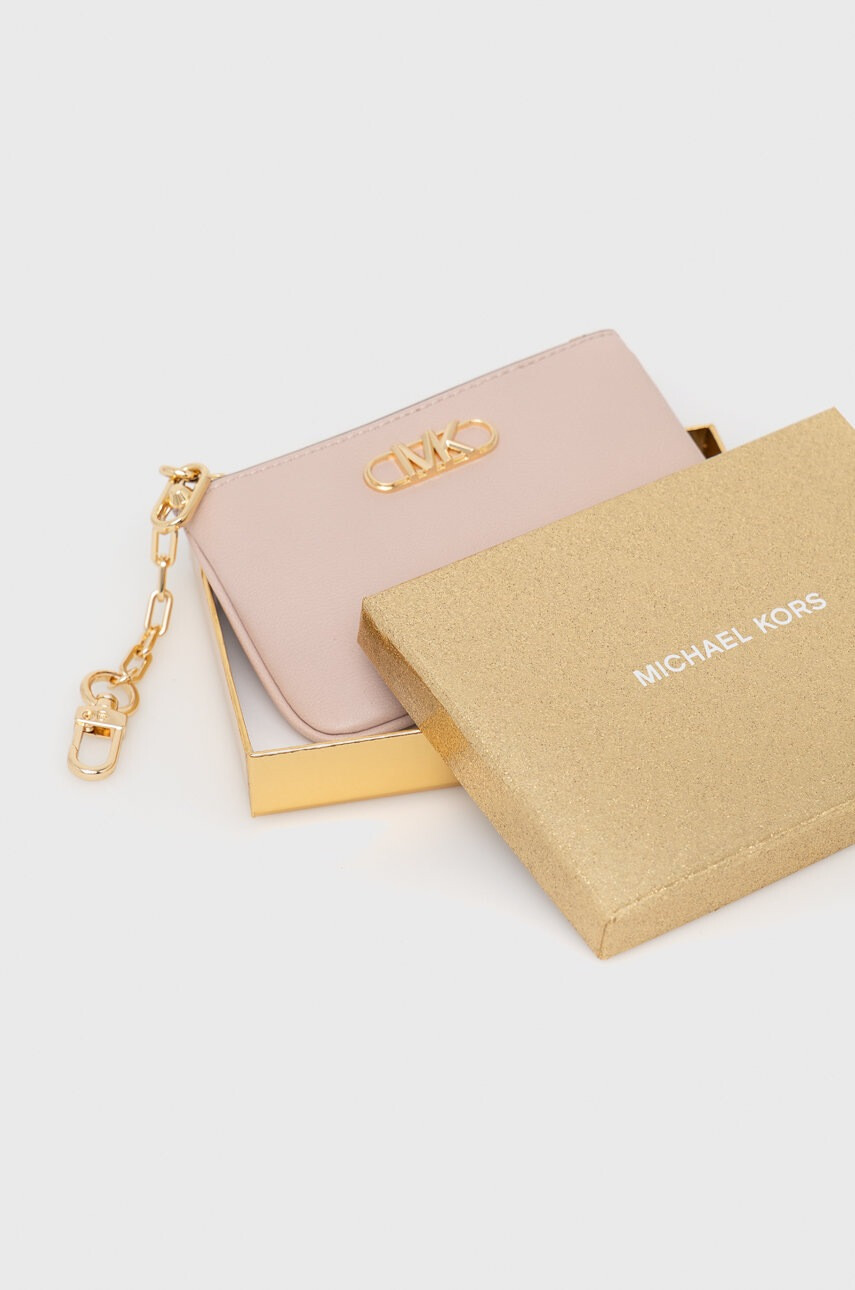 MICHAEL Michael Kors Кожен портфейл дамски в розово - Pepit.bg