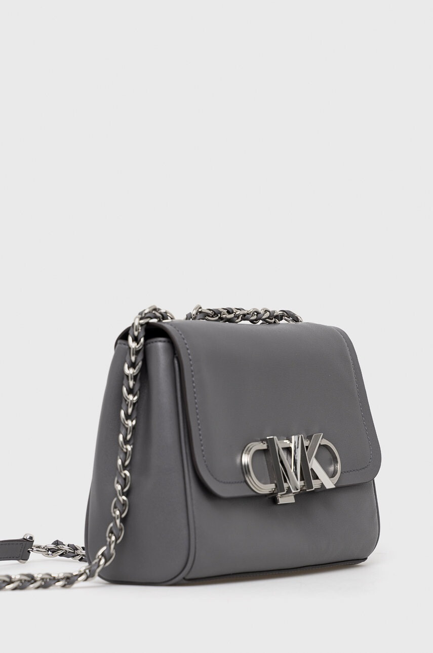 MICHAEL Michael Kors Кожена чанта в сиво - Pepit.bg