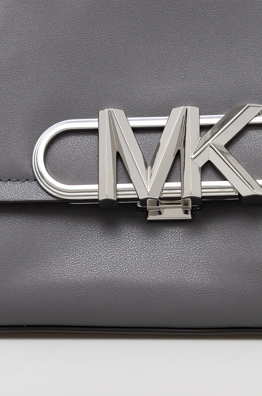 MICHAEL Michael Kors Кожена чанта в сиво - Pepit.bg