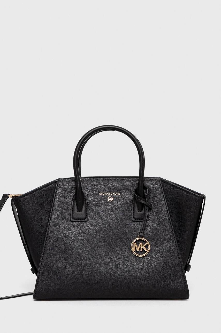 MICHAEL Michael Kors Кожена чанта в черно - Pepit.bg