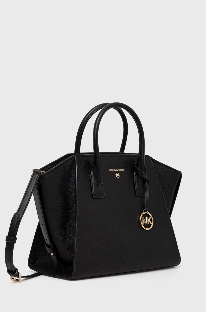MICHAEL Michael Kors Кожена чанта в черно - Pepit.bg