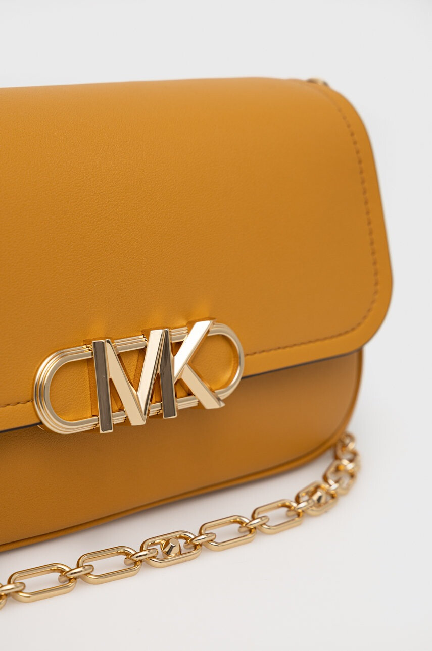 MICHAEL Michael Kors Кожена чанта в жълто - Pepit.bg