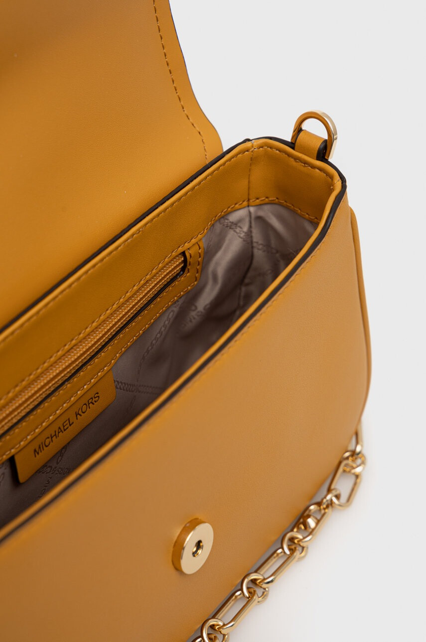 MICHAEL Michael Kors Кожена чанта в жълто - Pepit.bg