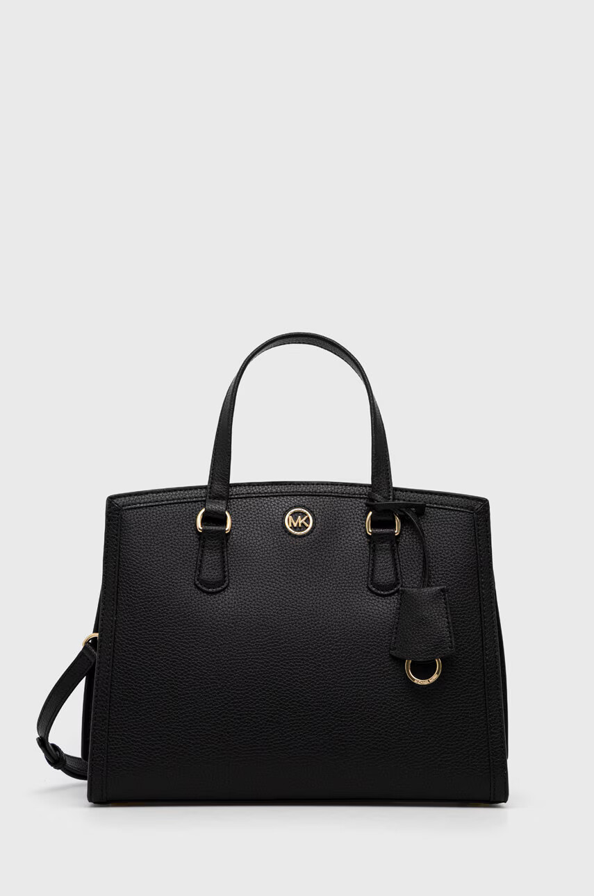 MICHAEL Michael Kors Кожена чанта в черно - Pepit.bg