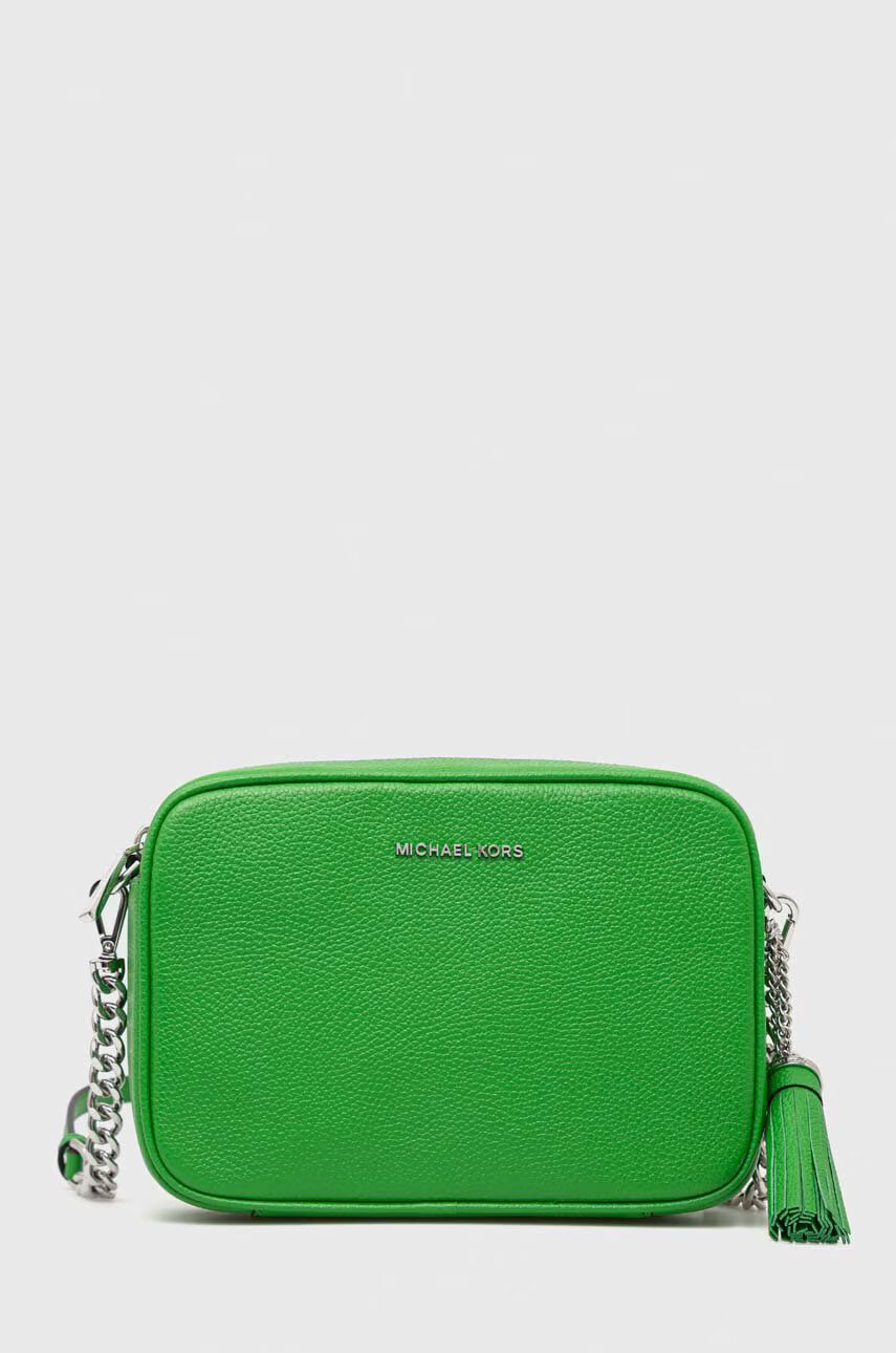 MICHAEL Michael Kors Кожена чанта в зелено - Pepit.bg