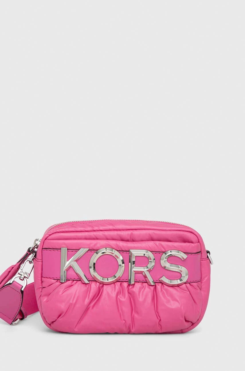 MICHAEL Michael Kors Кожена чанта в розово - Pepit.bg