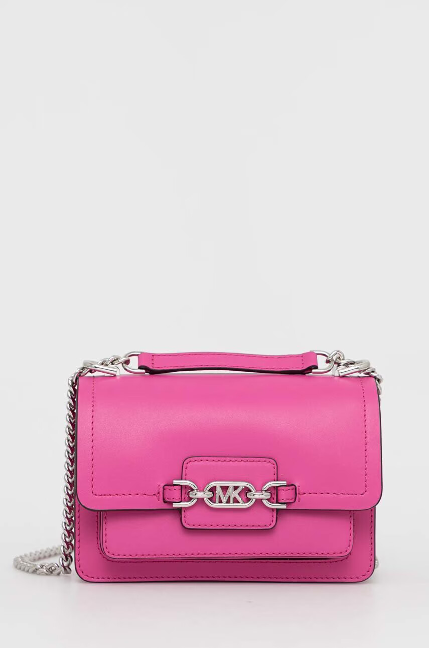 MICHAEL Michael Kors Кожена чанта в розово - Pepit.bg