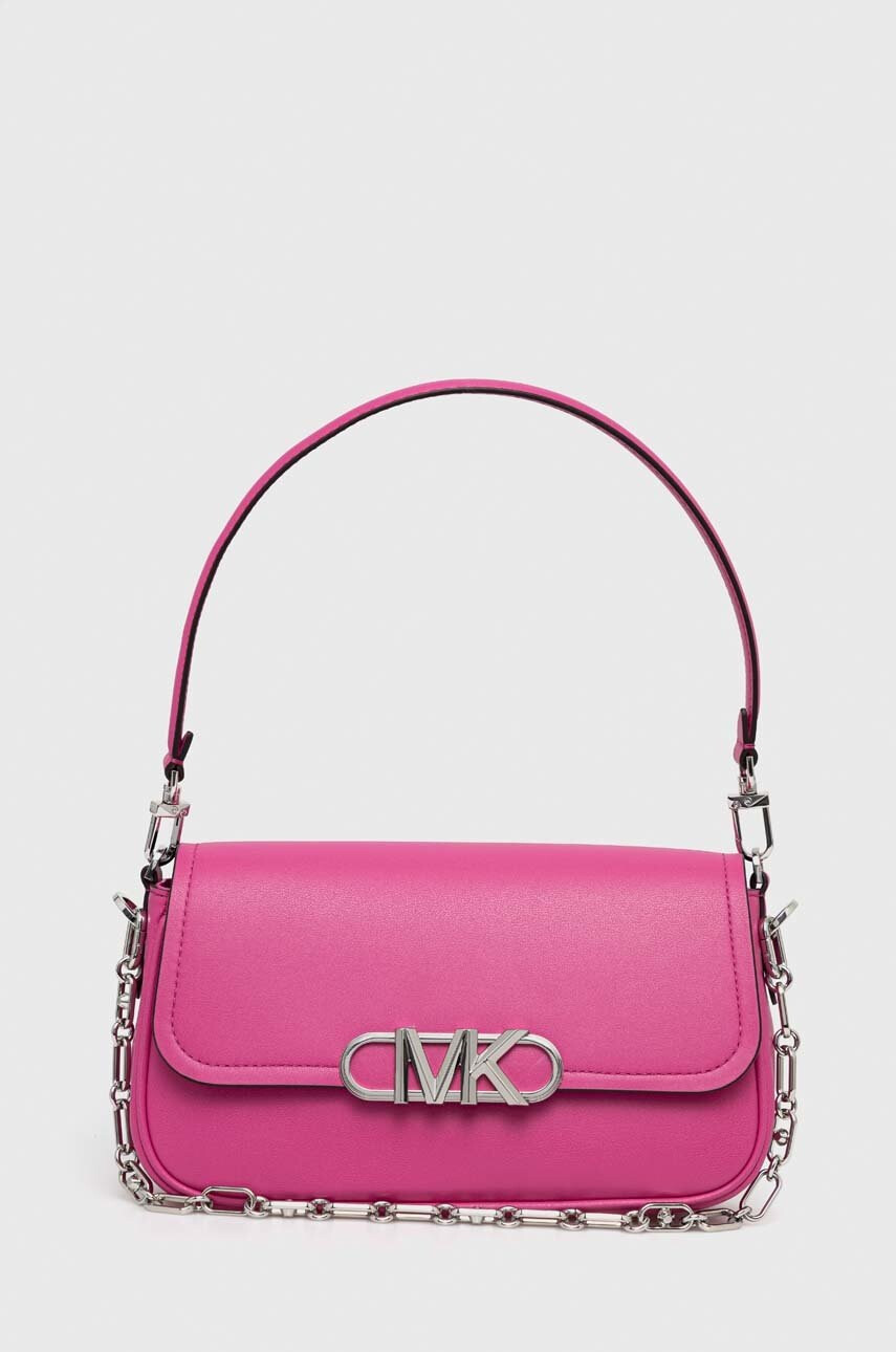 MICHAEL Michael Kors Кожена чанта в розово - Pepit.bg