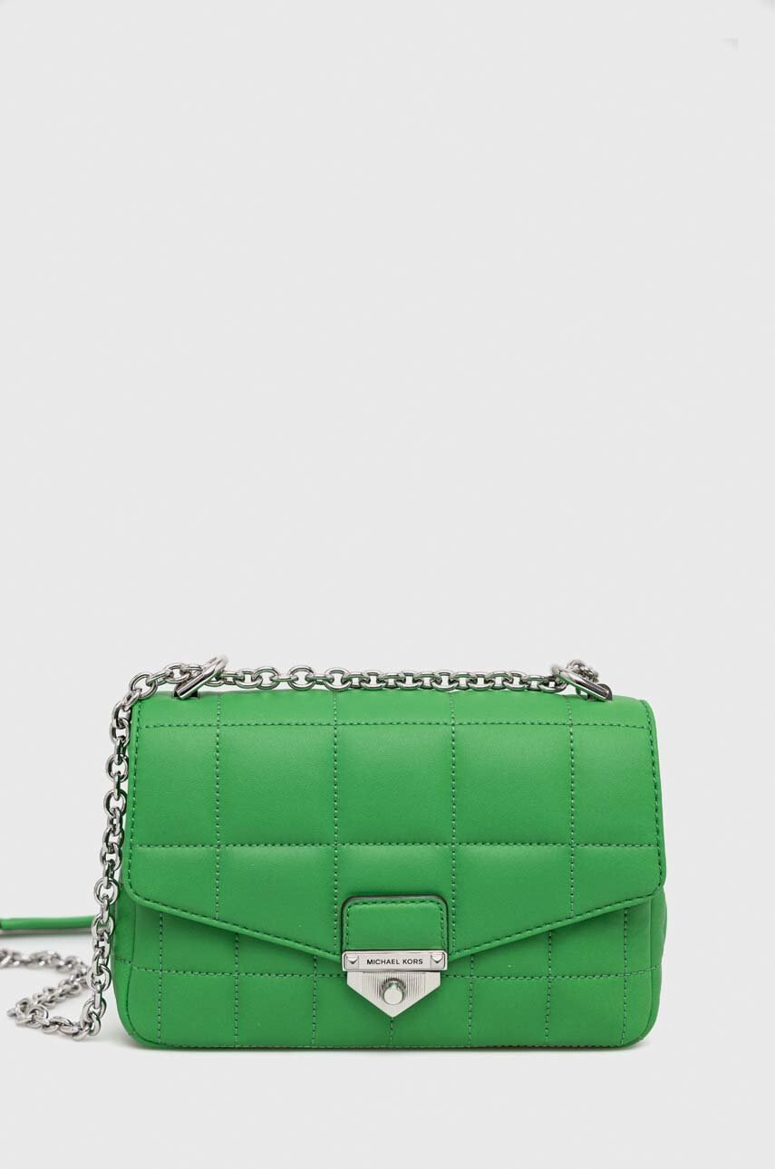 MICHAEL Michael Kors Кожена чанта в зелено - Pepit.bg