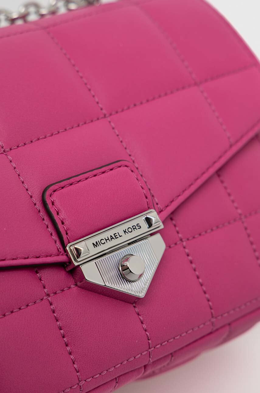 MICHAEL Michael Kors Кожена чанта в розово - Pepit.bg