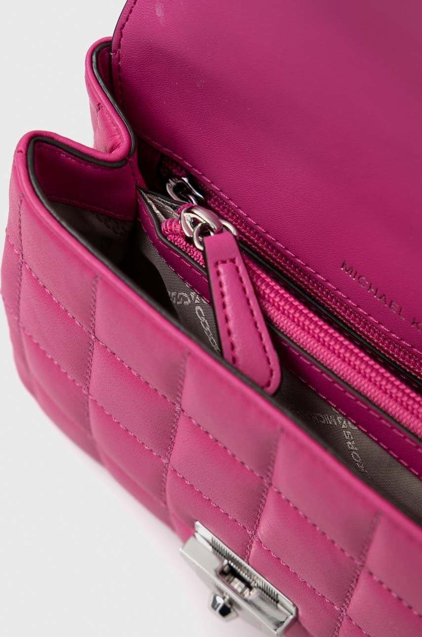MICHAEL Michael Kors Кожена чанта в розово - Pepit.bg
