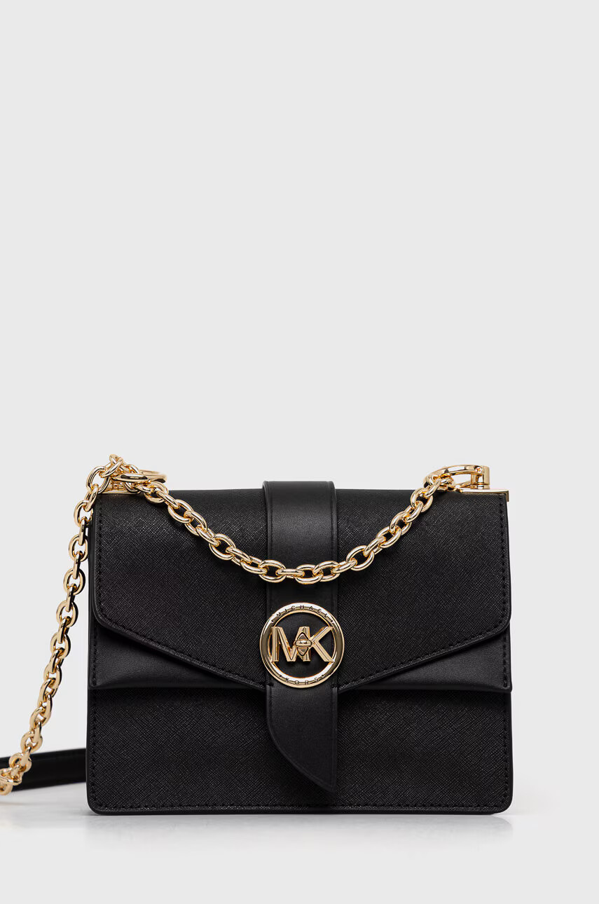 MICHAEL Michael Kors Кожена чанта в черно - Pepit.bg