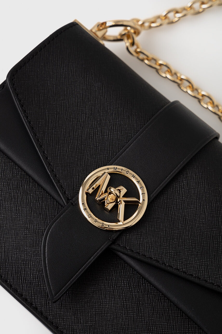 MICHAEL Michael Kors Кожена чанта в черно - Pepit.bg