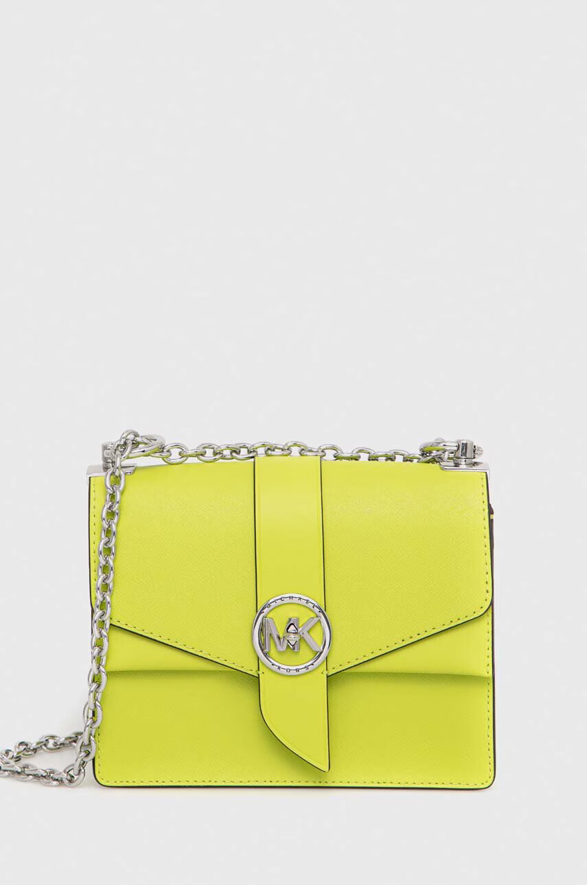 MICHAEL Michael Kors Кожена чанта в зелено - Pepit.bg