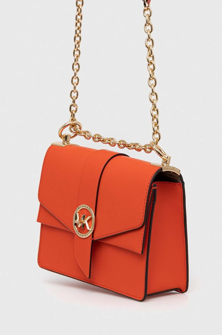 MICHAEL Michael Kors Кожена чанта в оранжево - Pepit.bg