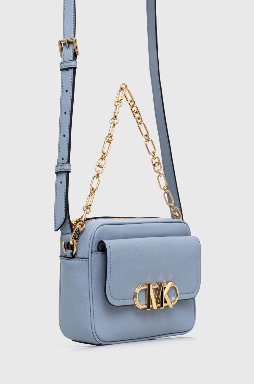 MICHAEL Michael Kors Кожена чанта в синьо - Pepit.bg