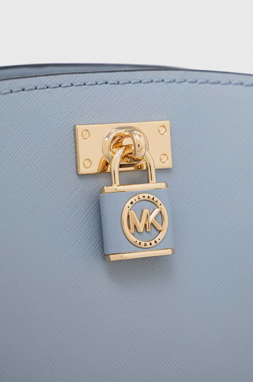 MICHAEL Michael Kors Кожена чанта в синьо - Pepit.bg