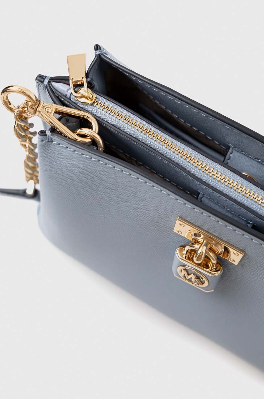 MICHAEL Michael Kors Кожена чанта в синьо - Pepit.bg