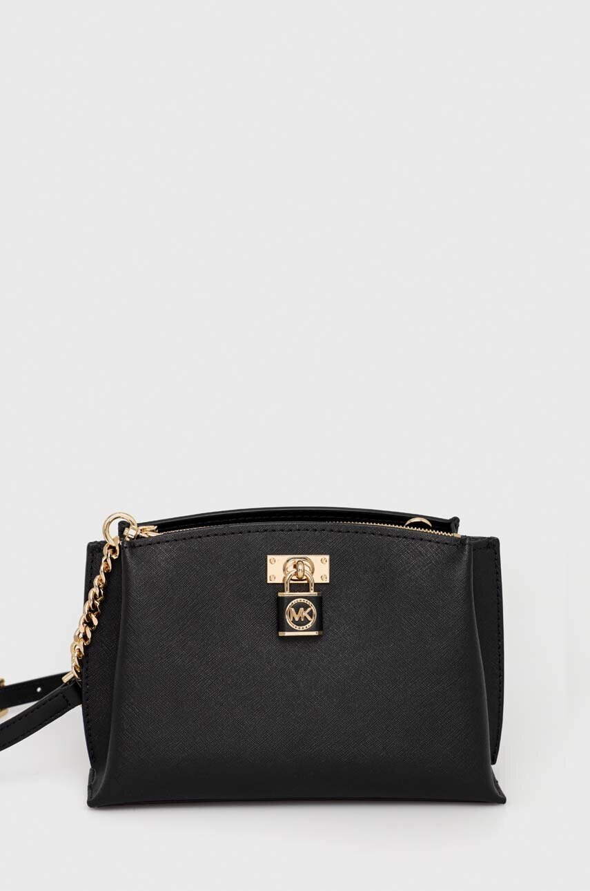 MICHAEL Michael Kors Кожена чанта в черно - Pepit.bg