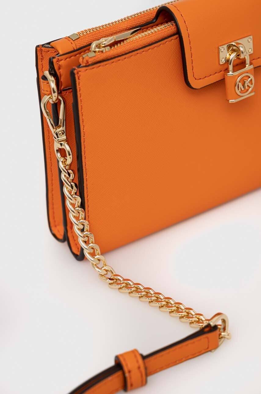 MICHAEL Michael Kors Кожена чанта в оранжево - Pepit.bg