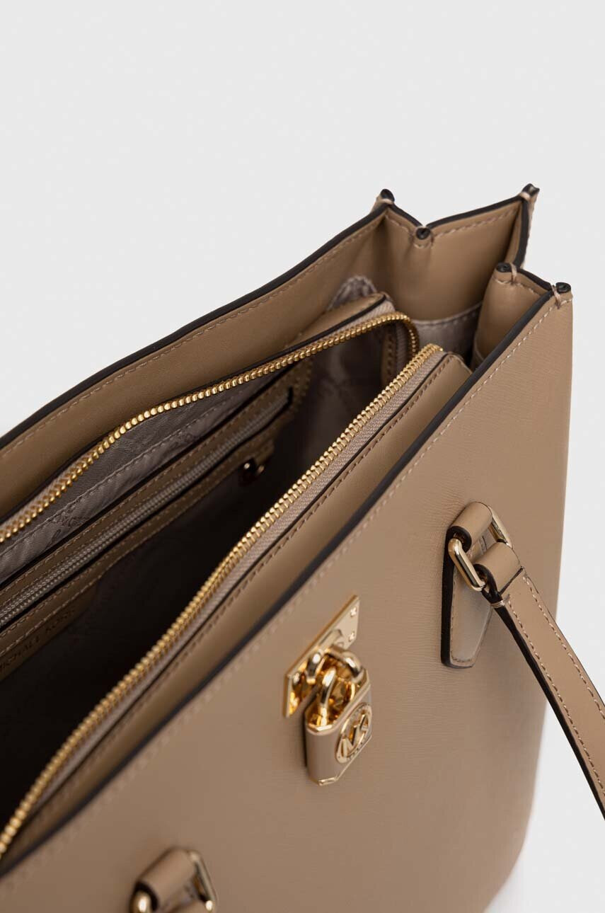 MICHAEL Michael Kors Кожена чанта в бежово - Pepit.bg