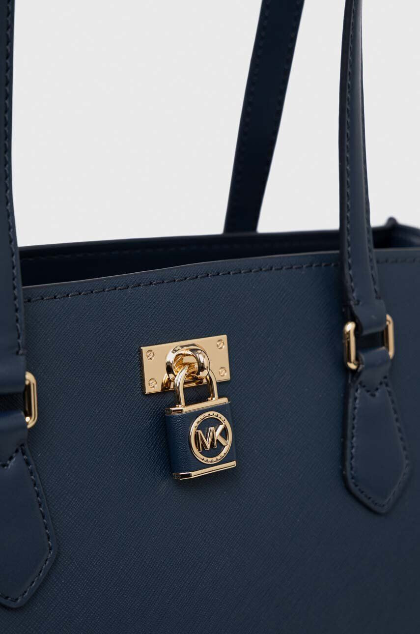 MICHAEL Michael Kors Кожена чанта в тъмносиньо - Pepit.bg