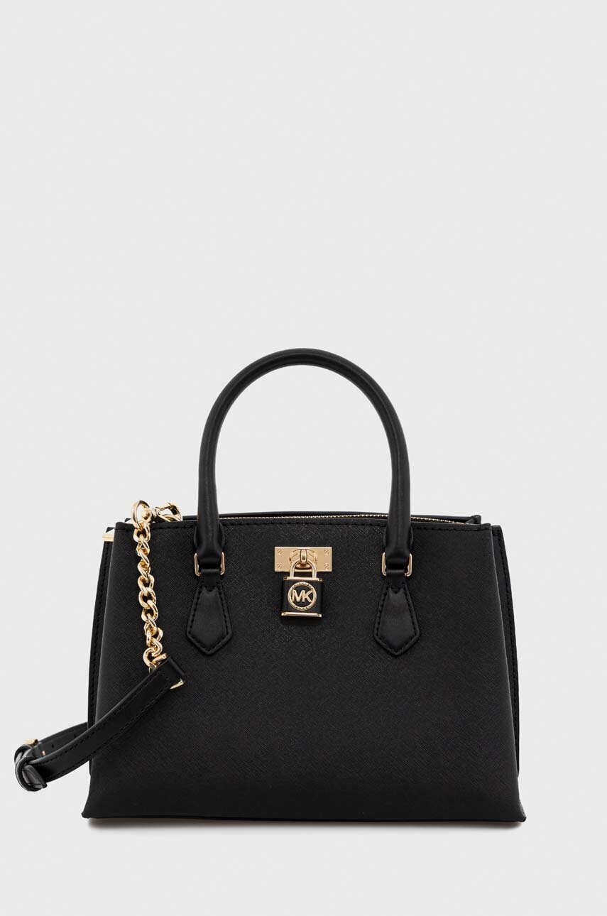 MICHAEL Michael Kors Кожена чанта в черно - Pepit.bg