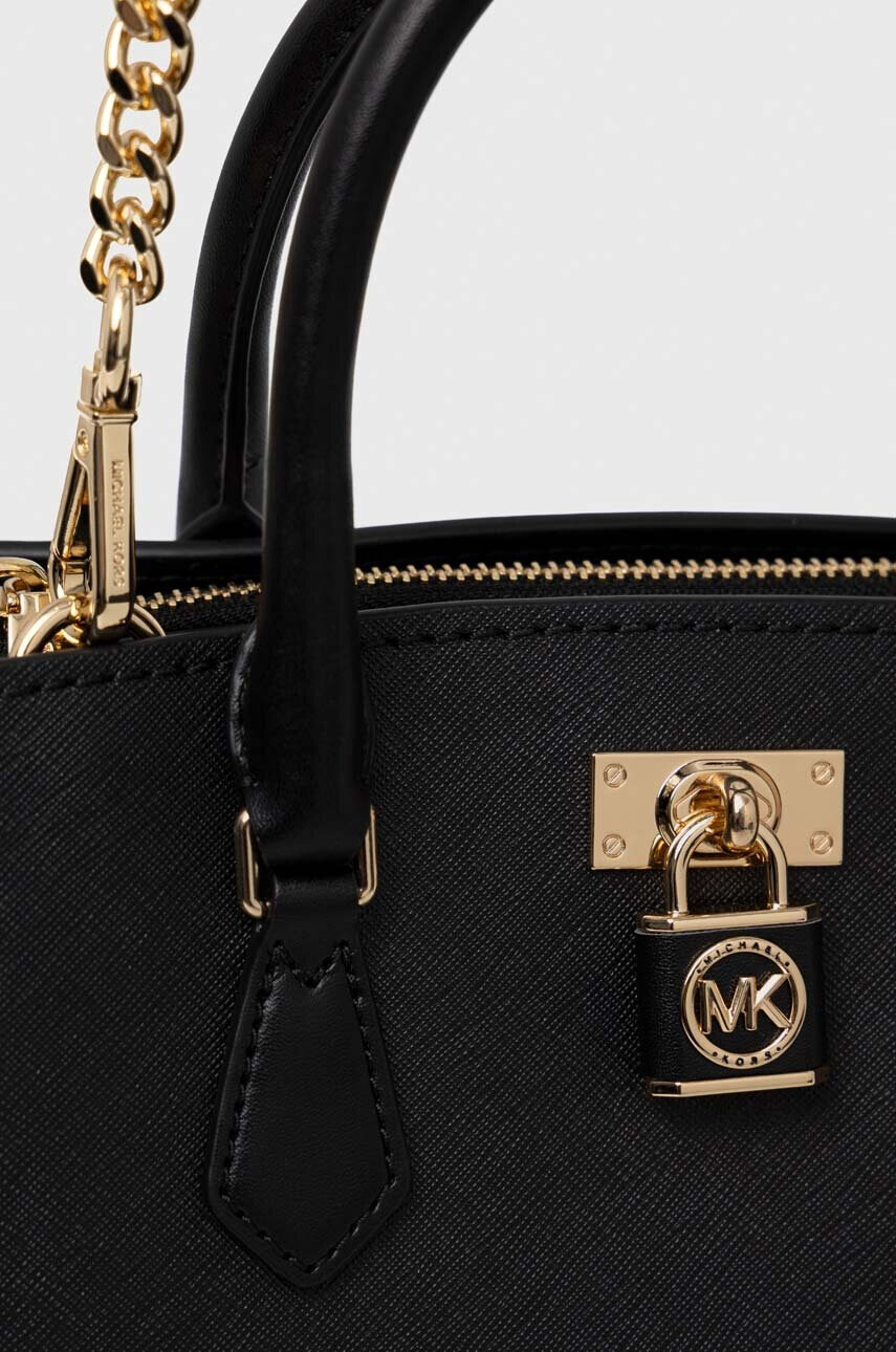 MICHAEL Michael Kors Кожена чанта в черно - Pepit.bg