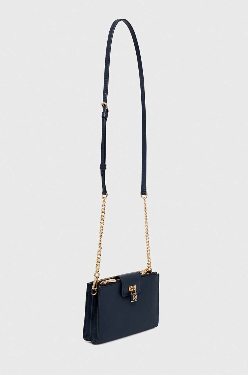 MICHAEL Michael Kors Кожена чанта в тъмносиньо - Pepit.bg