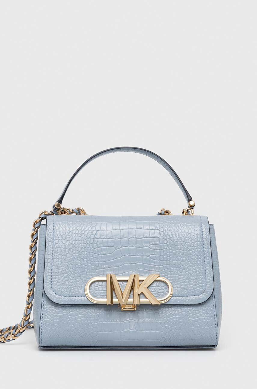 MICHAEL Michael Kors Кожена чанта в синьо - Pepit.bg